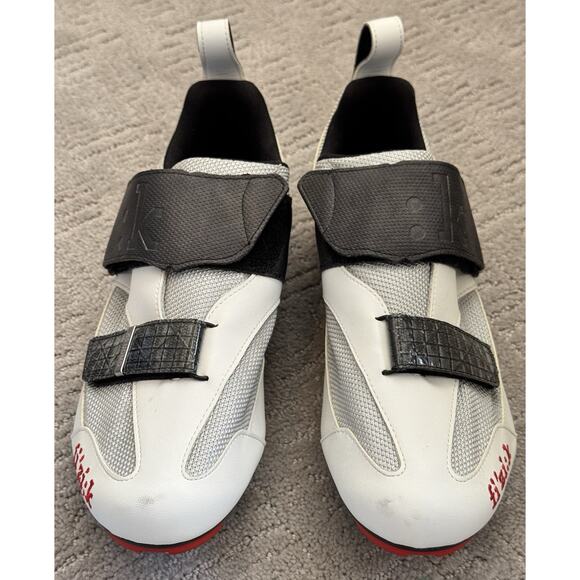 Fizik Cycling Shoes K5 White Silver Uomo Triathlon Bicycle Size 42 US 8.5 Carbon main image 8